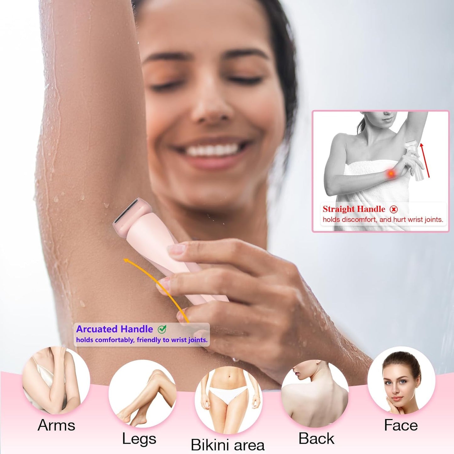 2 In 1 Hair Removal trimmer for women⭐️⭐️⭐️⭐️⭐️4.5/ 5 reviews(100 reviews)